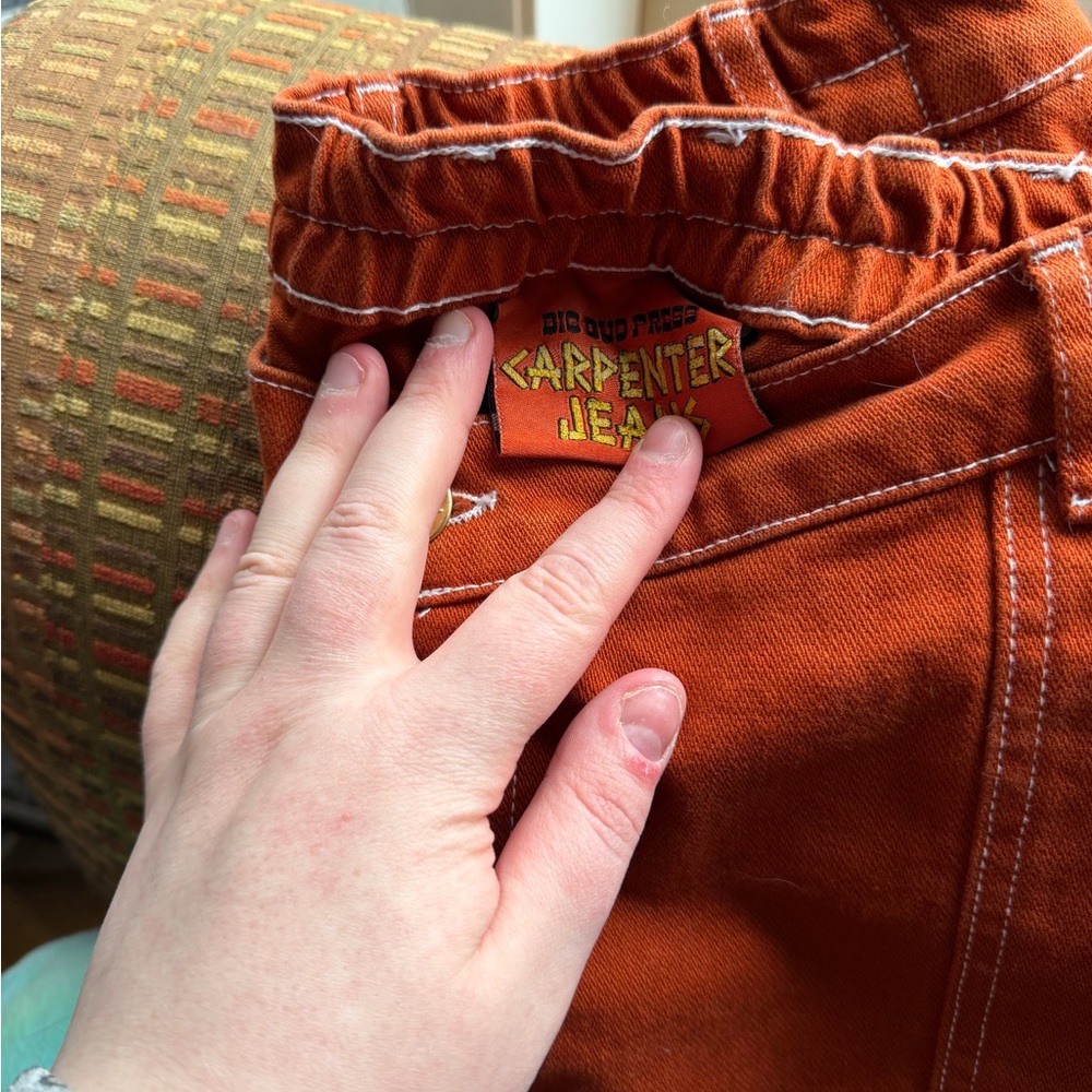 1XL Big Bud Press Burnt Orange Carpenter Jeans - Picture 3 of 4